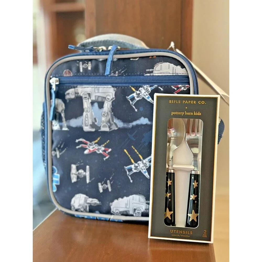 School Pottery Barn Disney LUNCH BOX BAG STAR WARS Solo Resistance grogu ,